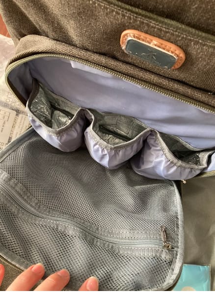 Customer photo review of Mochila Con Cuna Plegable