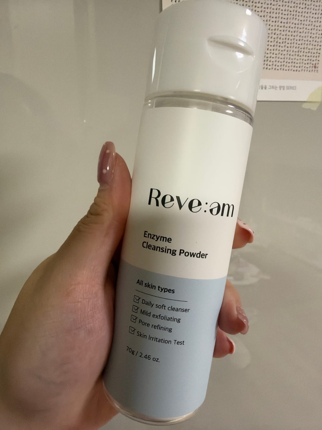 Customer photo review of Reve:am Enzyme Cleansing Powder 70g