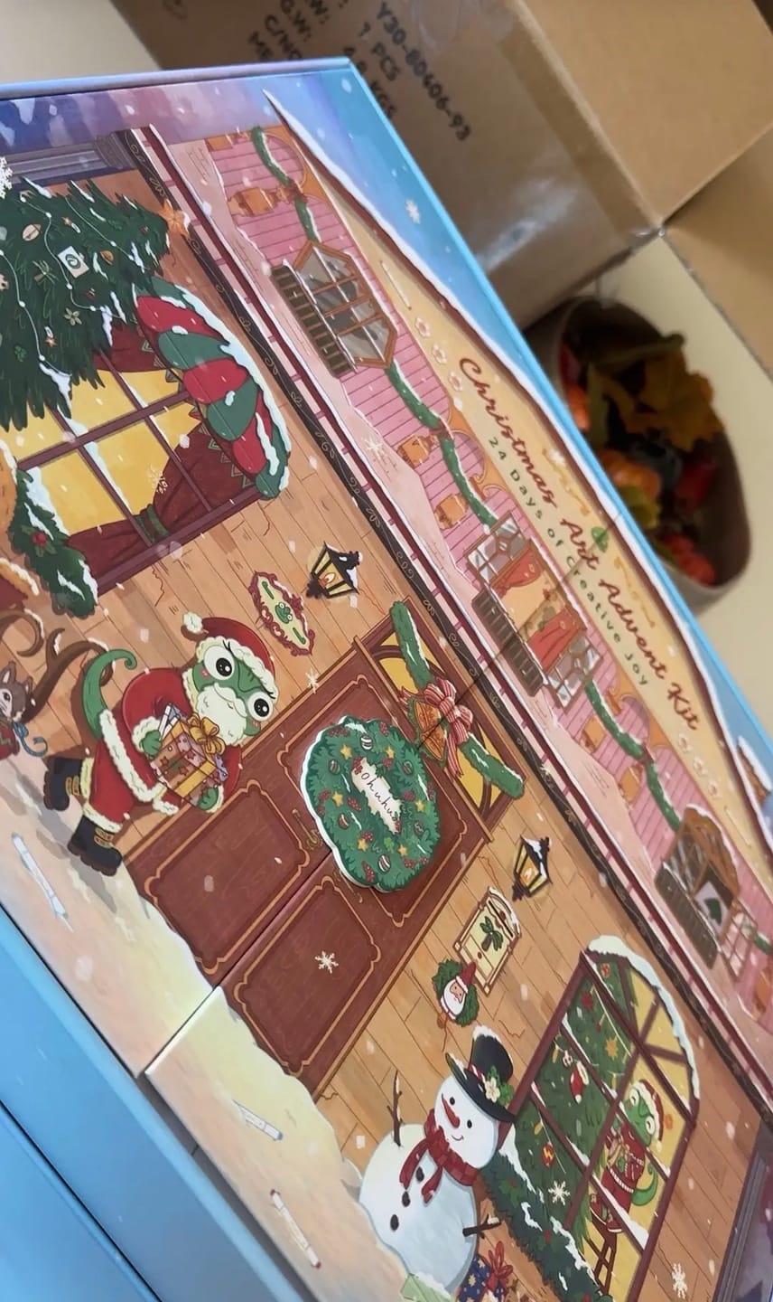 Customer photo review of Ohuhu Christmas Advent Calendar 2026, 24 Days Countdown Gift Kit