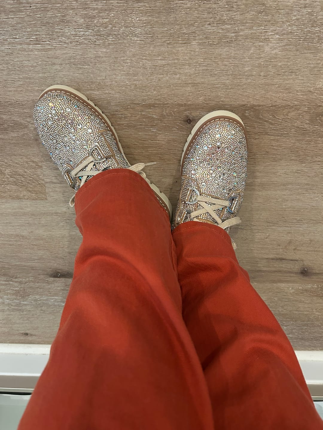 Customer photo review of Corky's Rhinestone Campfire Boots