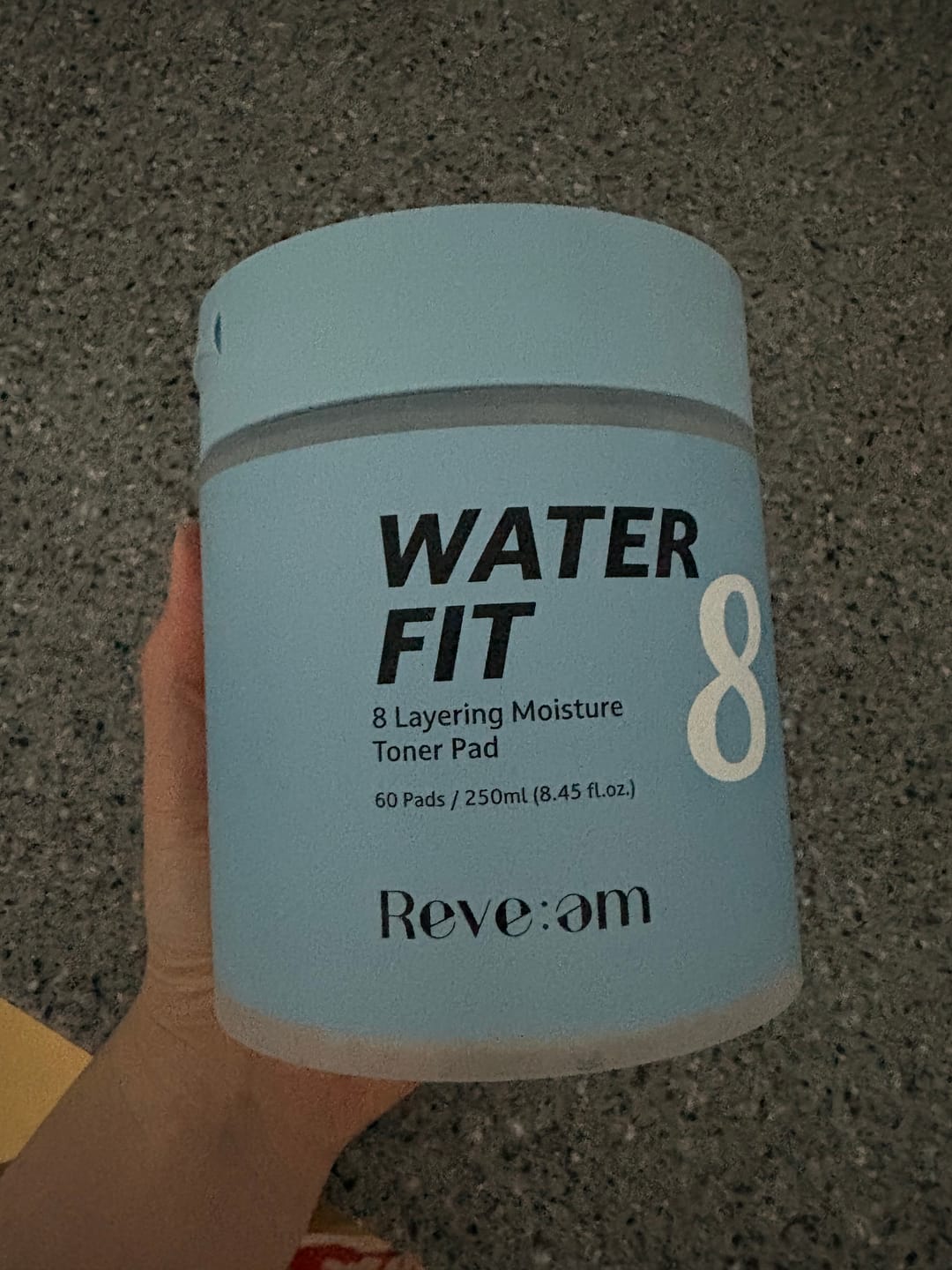 Customer photo review of Reve:am Water-Fit 8-Layer Moisture Pad 60ea