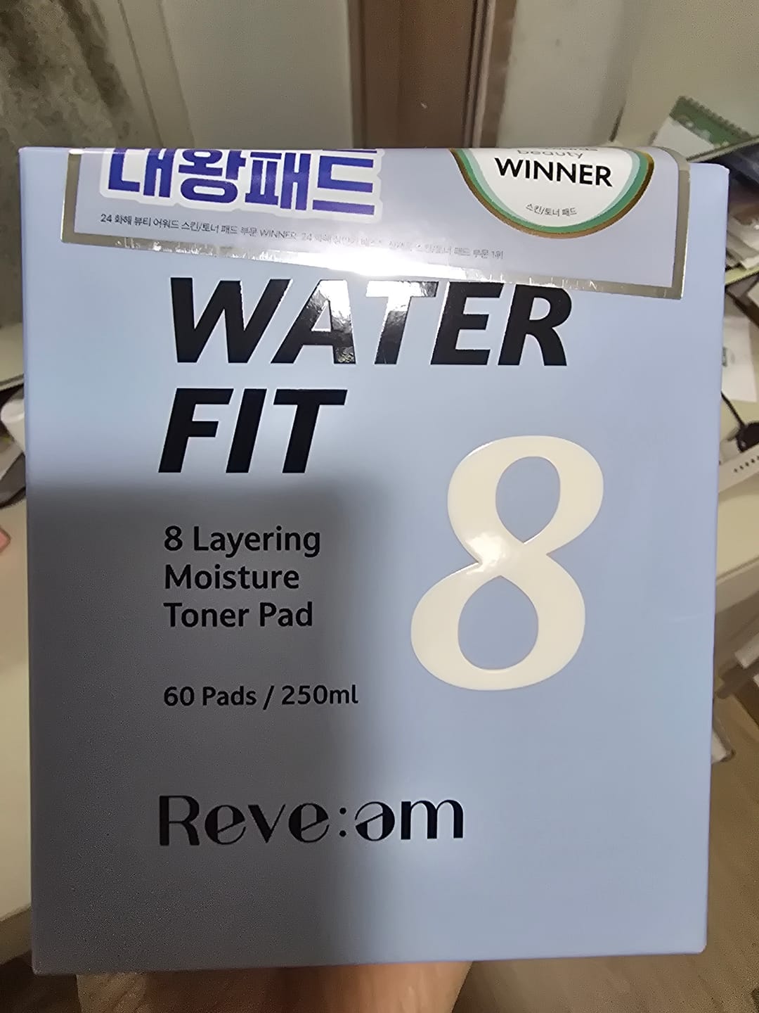 Customer photo review of Reve:am Water-Fit 8-Layer Moisture Pad 60ea