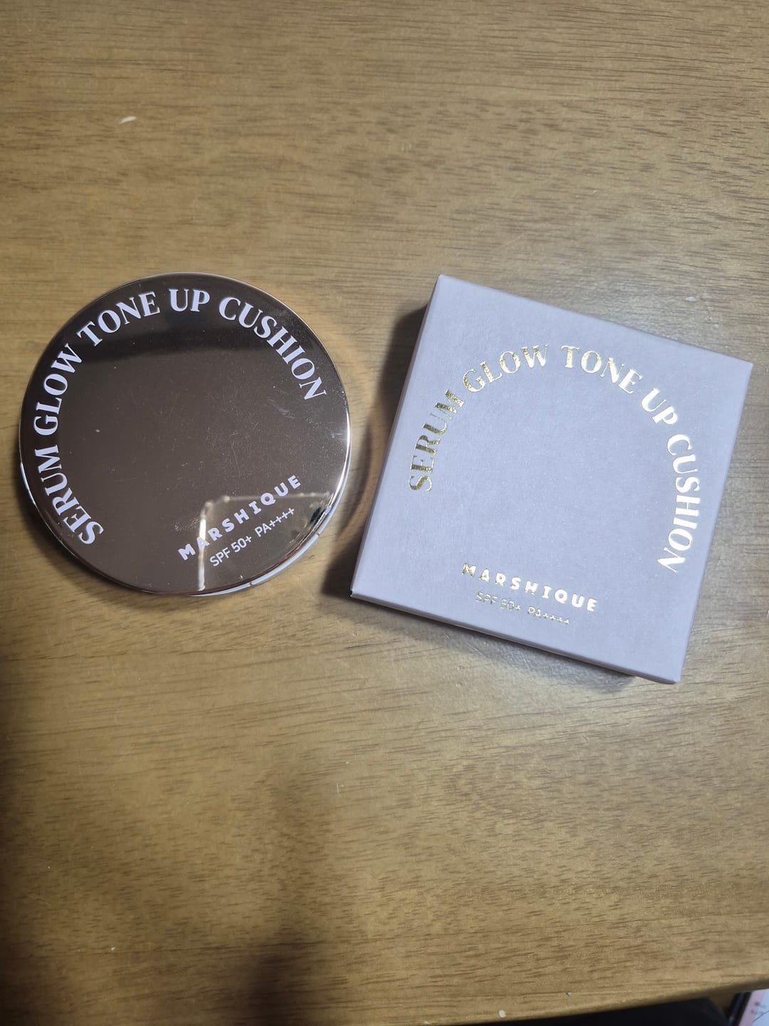 Customer photo review of MARSHIQUE Serum Glow Tone-up Sun Cushion SPF50+/PA++++ 12g