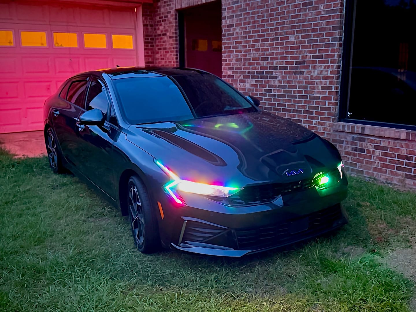 Customer photo review of Kia K5 LED Badge: (Multicolor Flow)