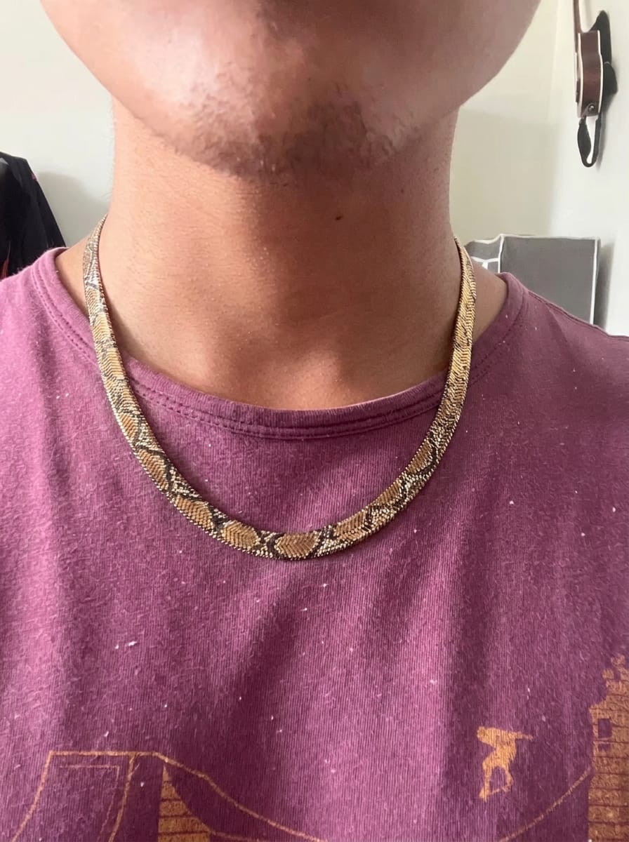 Customer photo review of Snakelace – The Viral Snake Necklace