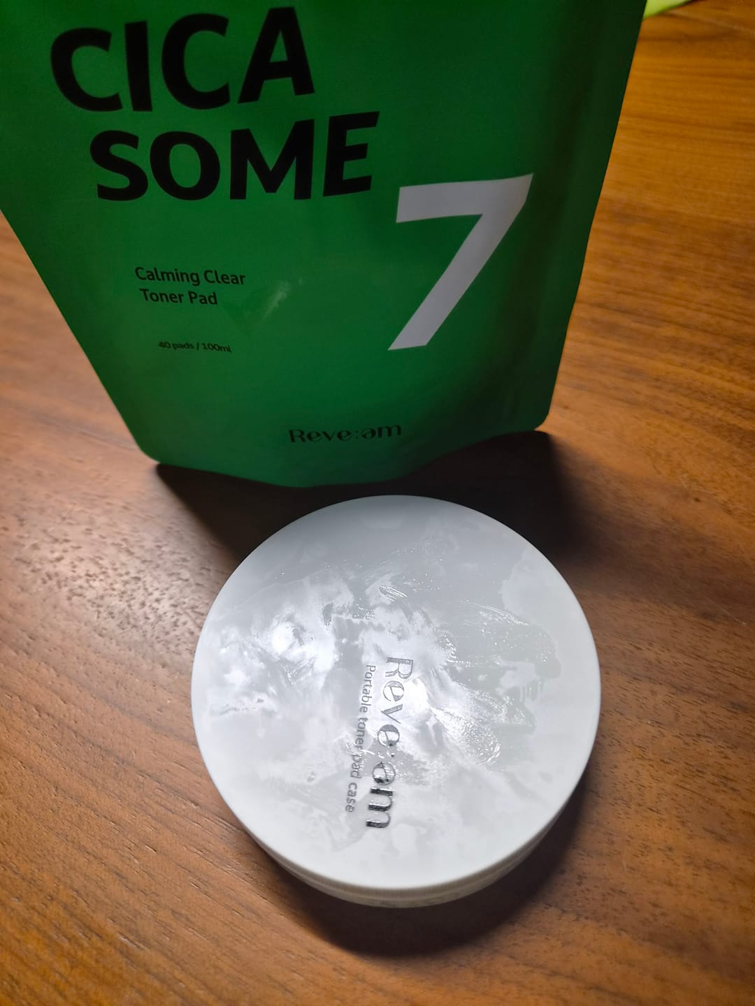 Customer photo review of Reve:am Cicasome Calming Clear Toner Pad 80 Pads
