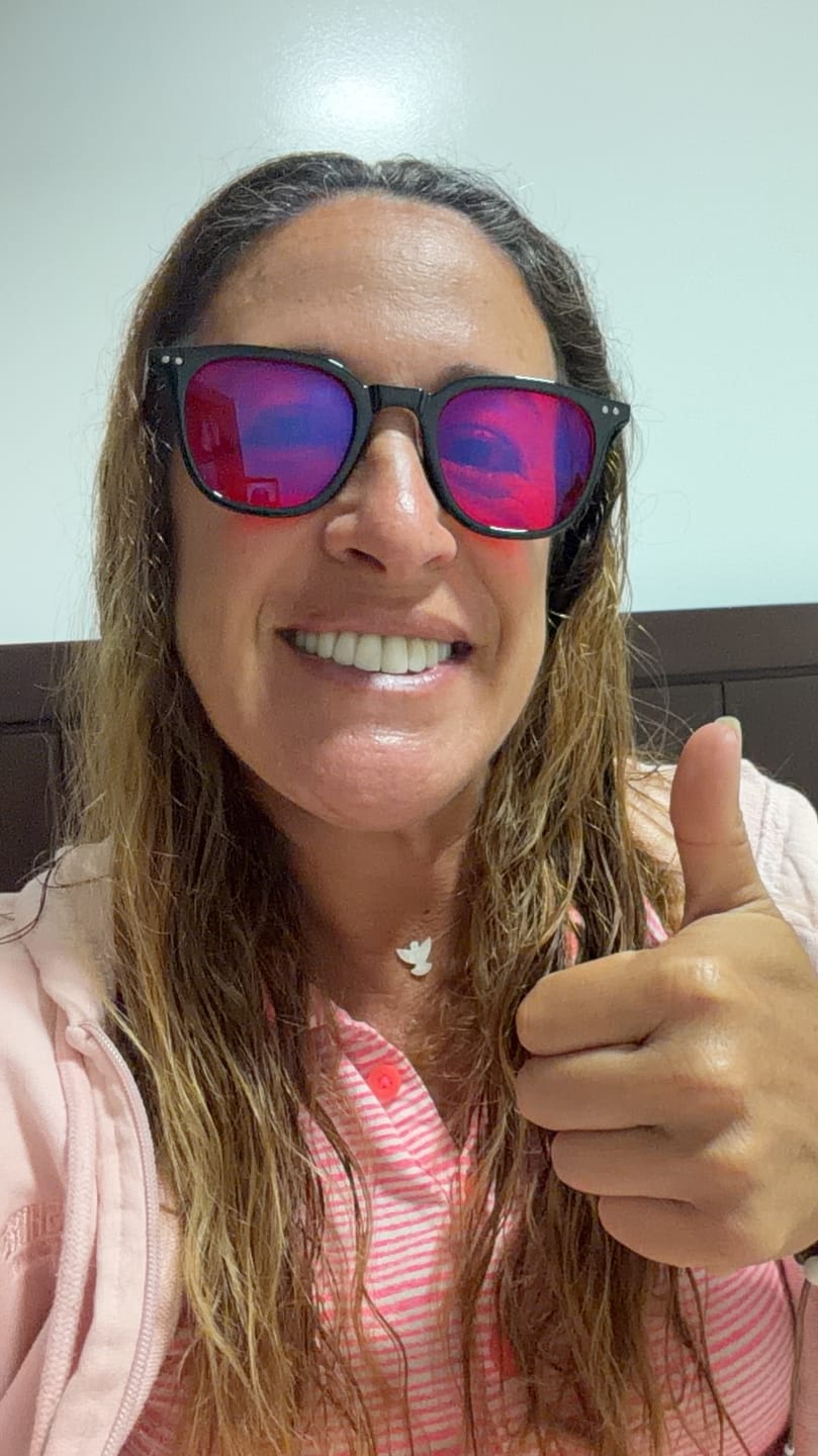Customer photo review of StaySharp® Blue Light Pro Glasses