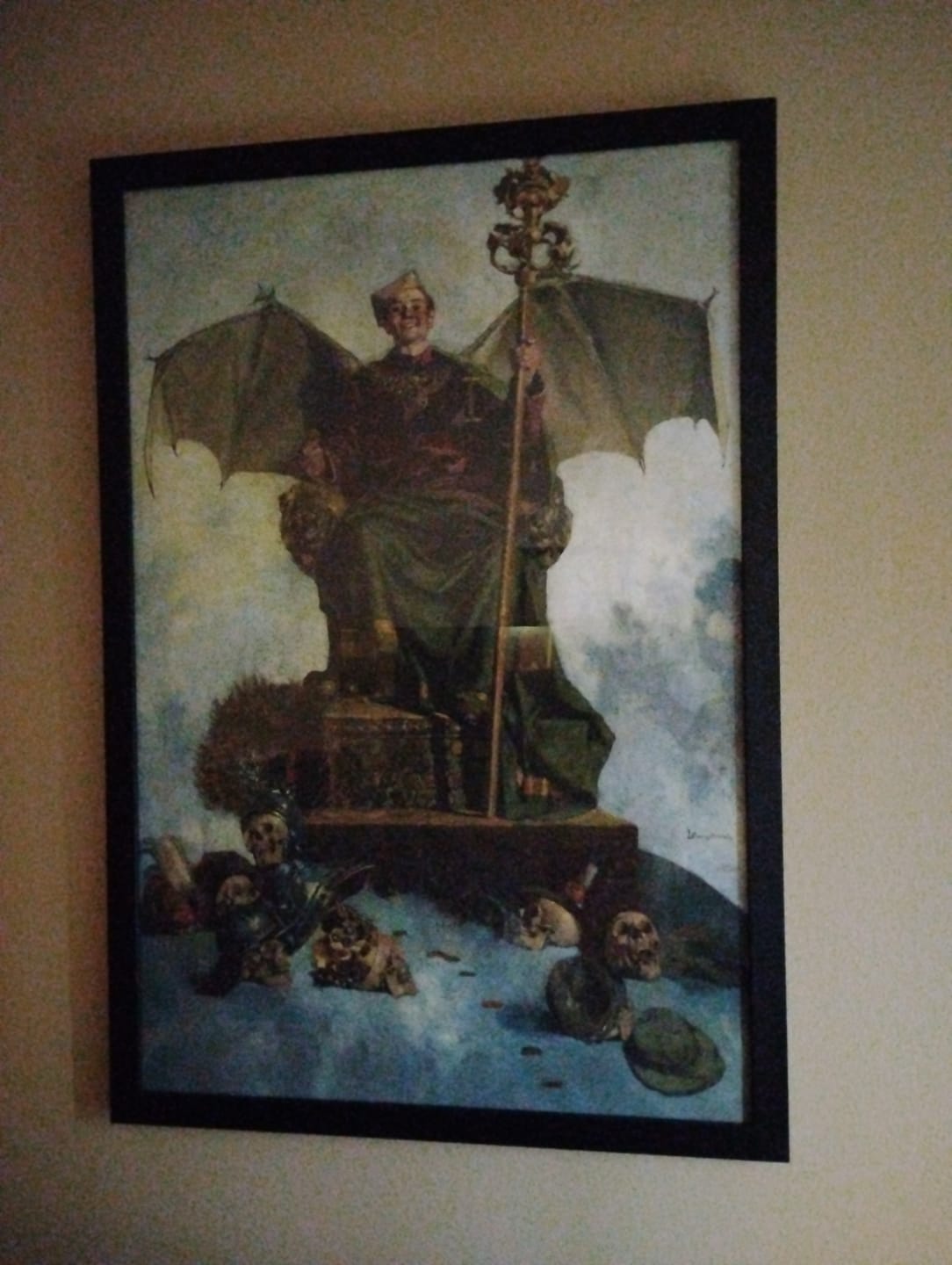 Customer photo review of Allegory of Satan (Lord of the World) | Ludwik Stasiak | c. 1900