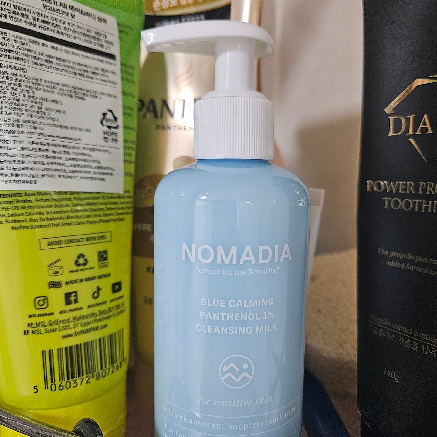 Customer photo review of Nomadia Blue Calming Panthenol 1% Cleansing Milk 190ml