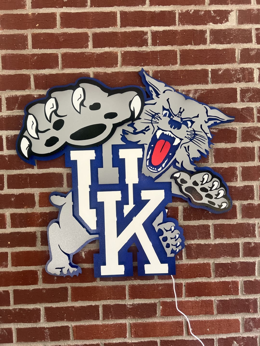 Customer photo review of Kentucky "Wildcat over UK" 1989-94, 3D Vintage Metal Wall Art