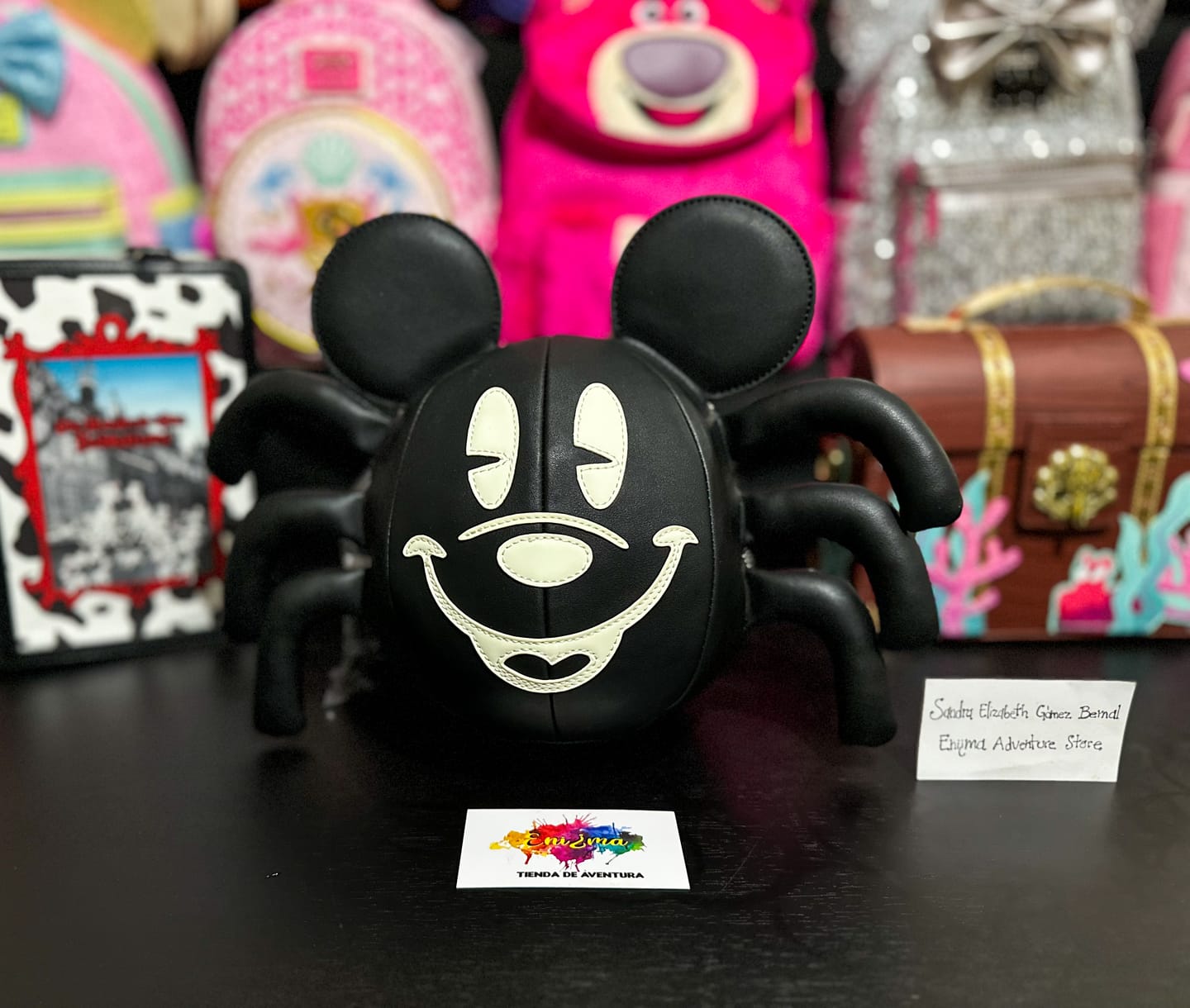 Customer photo review of Loungefly Stitch Shoppe Mickey Mouse Spider Crossbody Bag