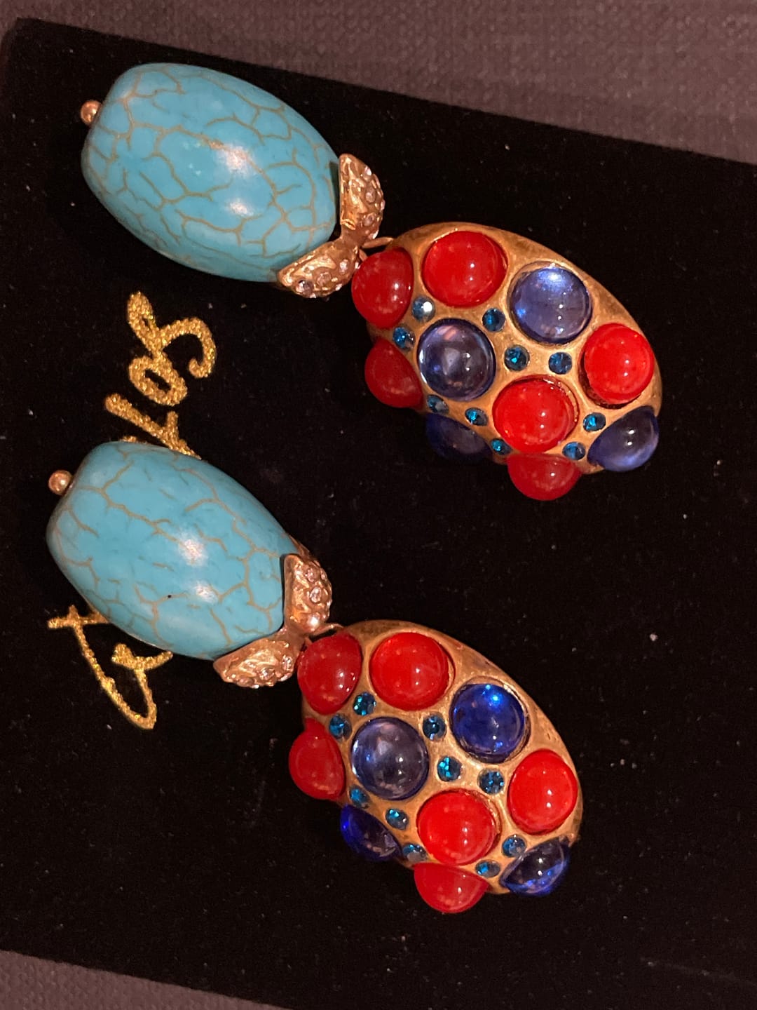 Customer photo review of The Zoya Earrings