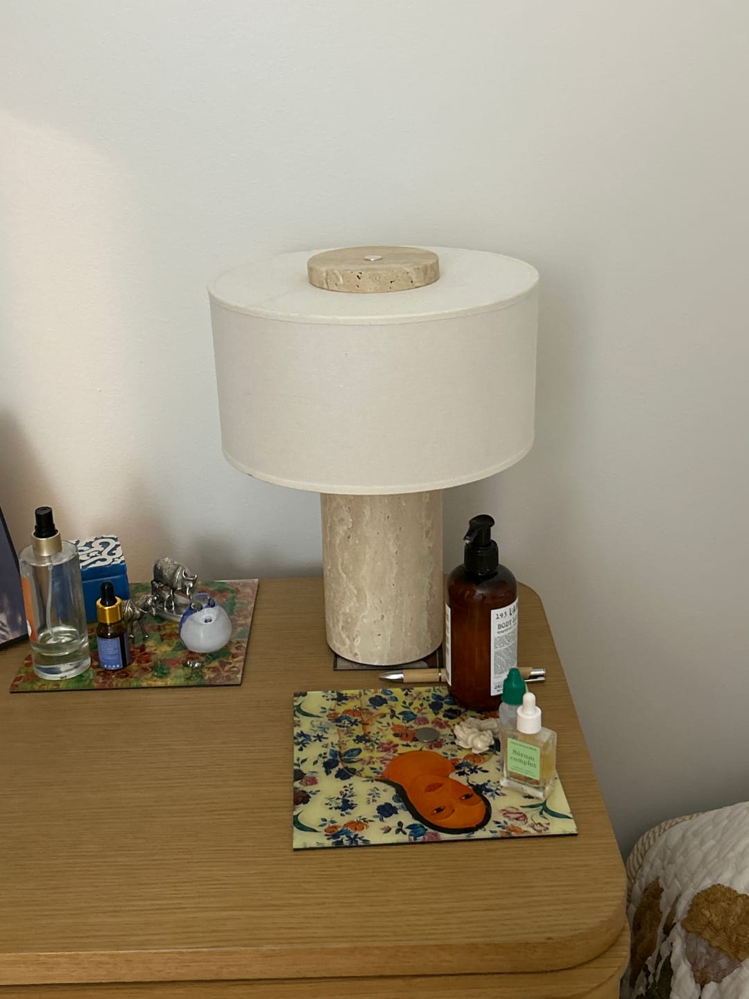 Customer photo review of The Original - Auríe Large Lamp | Travertine - 13.5"