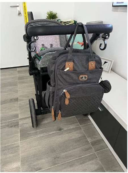 Customer photo review of Mochila Con Cuna Plegable