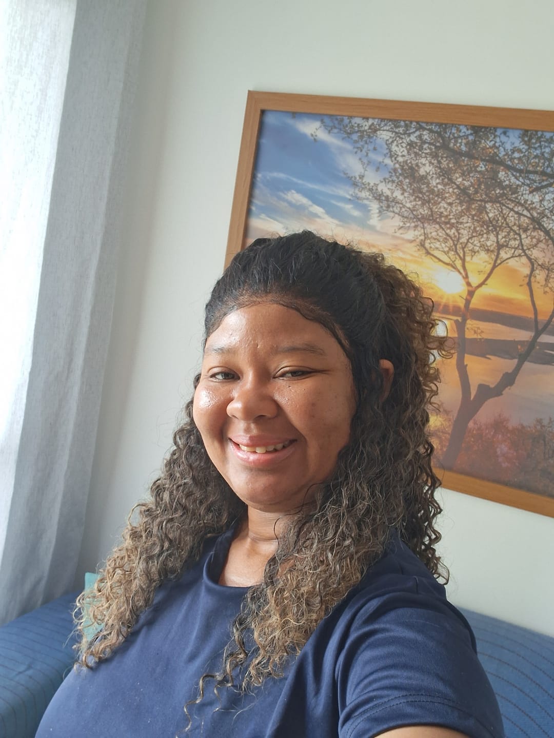 Customer photo review of Lace Front Bio Fibra - Valeria - Morena Iluminada RT2/8/30