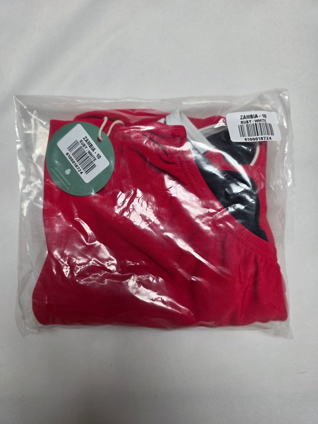 Customer photo review of ZAMBIA ONE PIECE - Ruby|White
