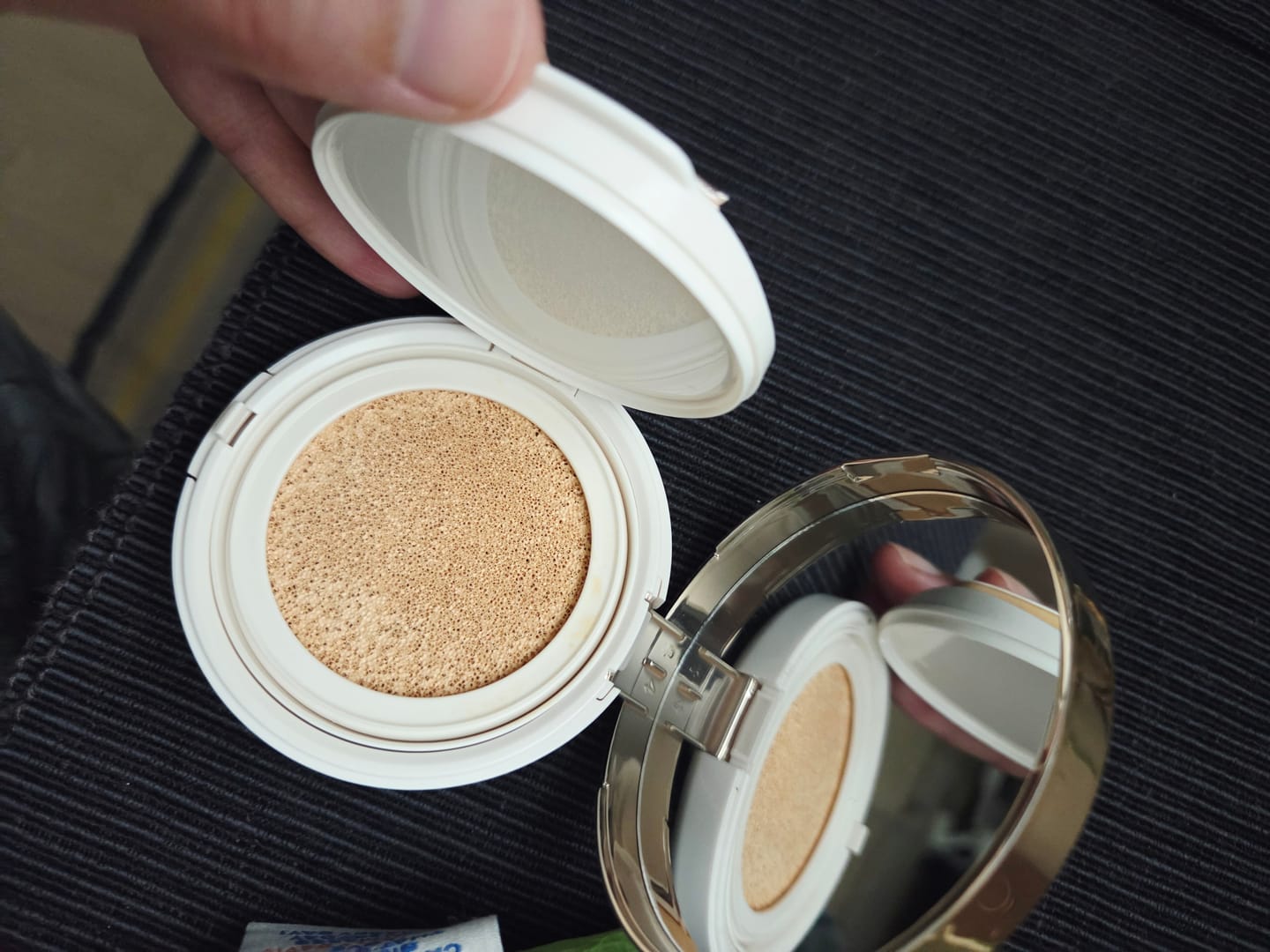 Customer photo review of MARSHIQUE Serum Glow Tone-up Sun Cushion SPF50+/PA++++ 12g