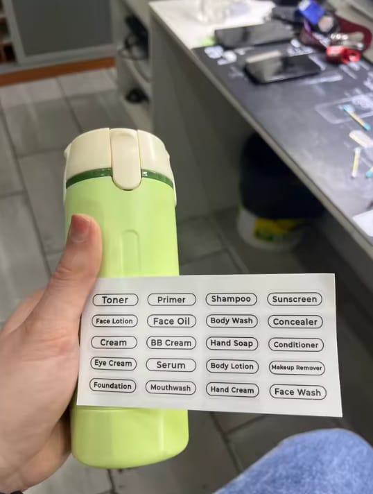 Customer photo review of Botella multi-usos para viaje 4 en 1