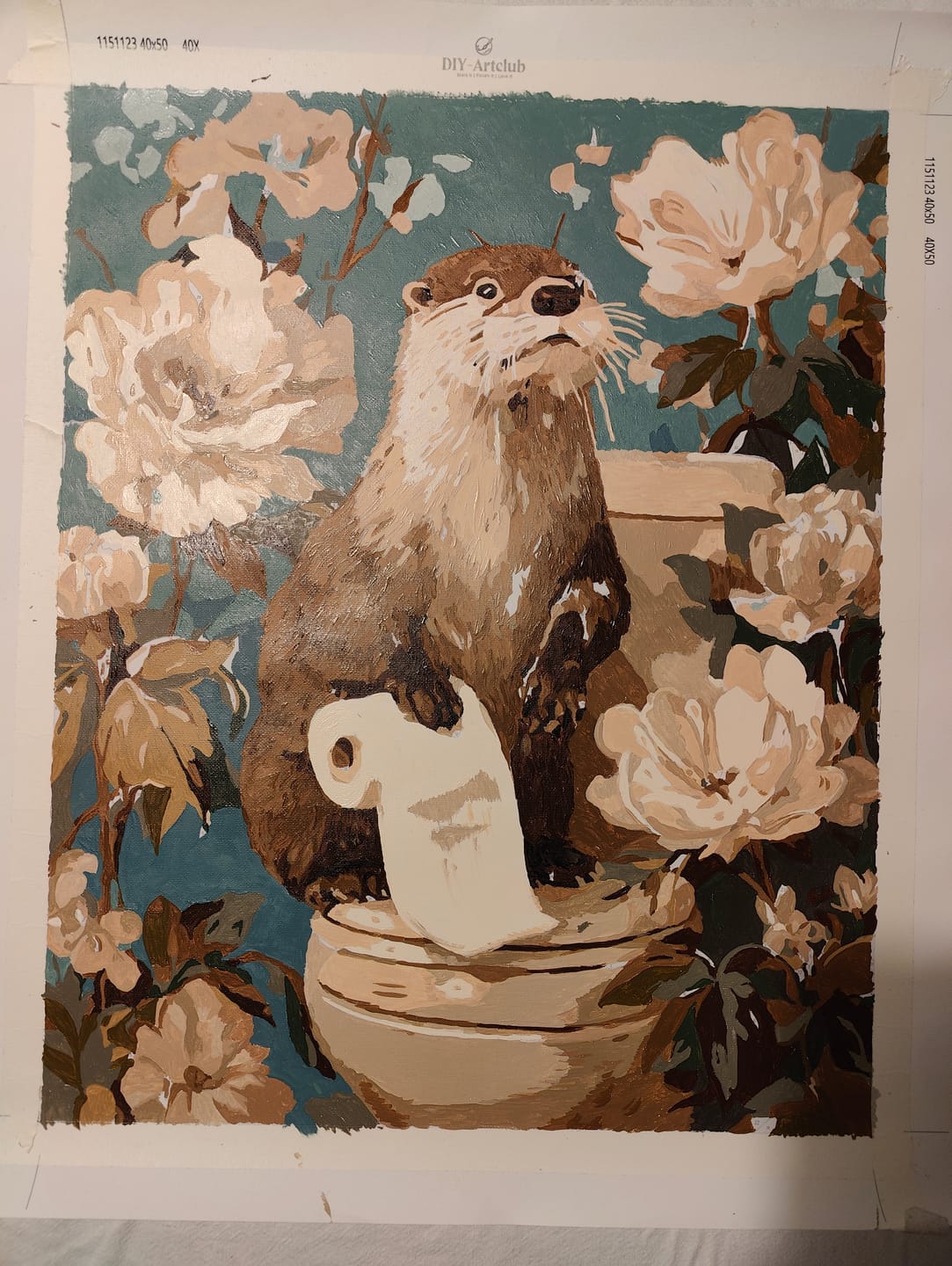 Customer photo review of Otter the helper | Paint by Number