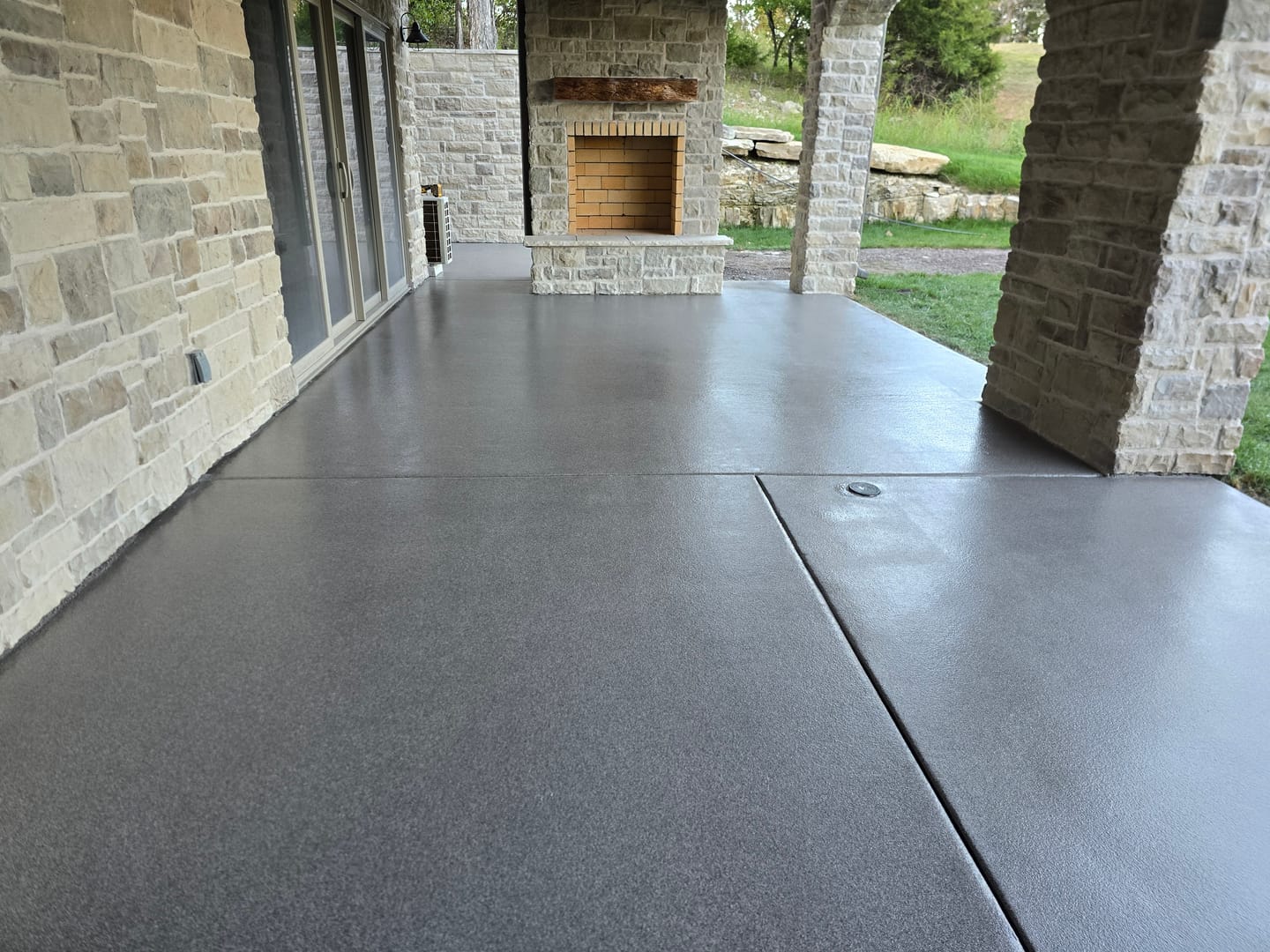 Customer photo review of Quartz Epoxy Flooring - Warm Collection