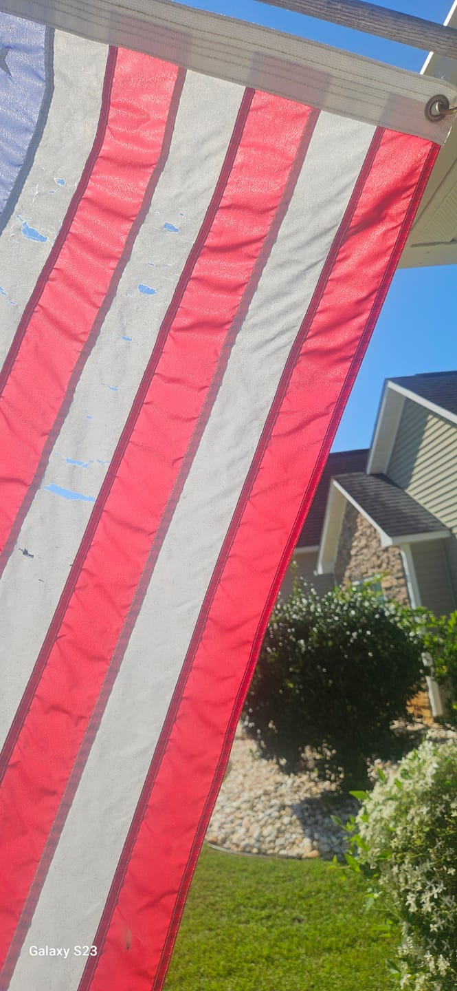 Customer photo review of 3' x 5' American Flag Set