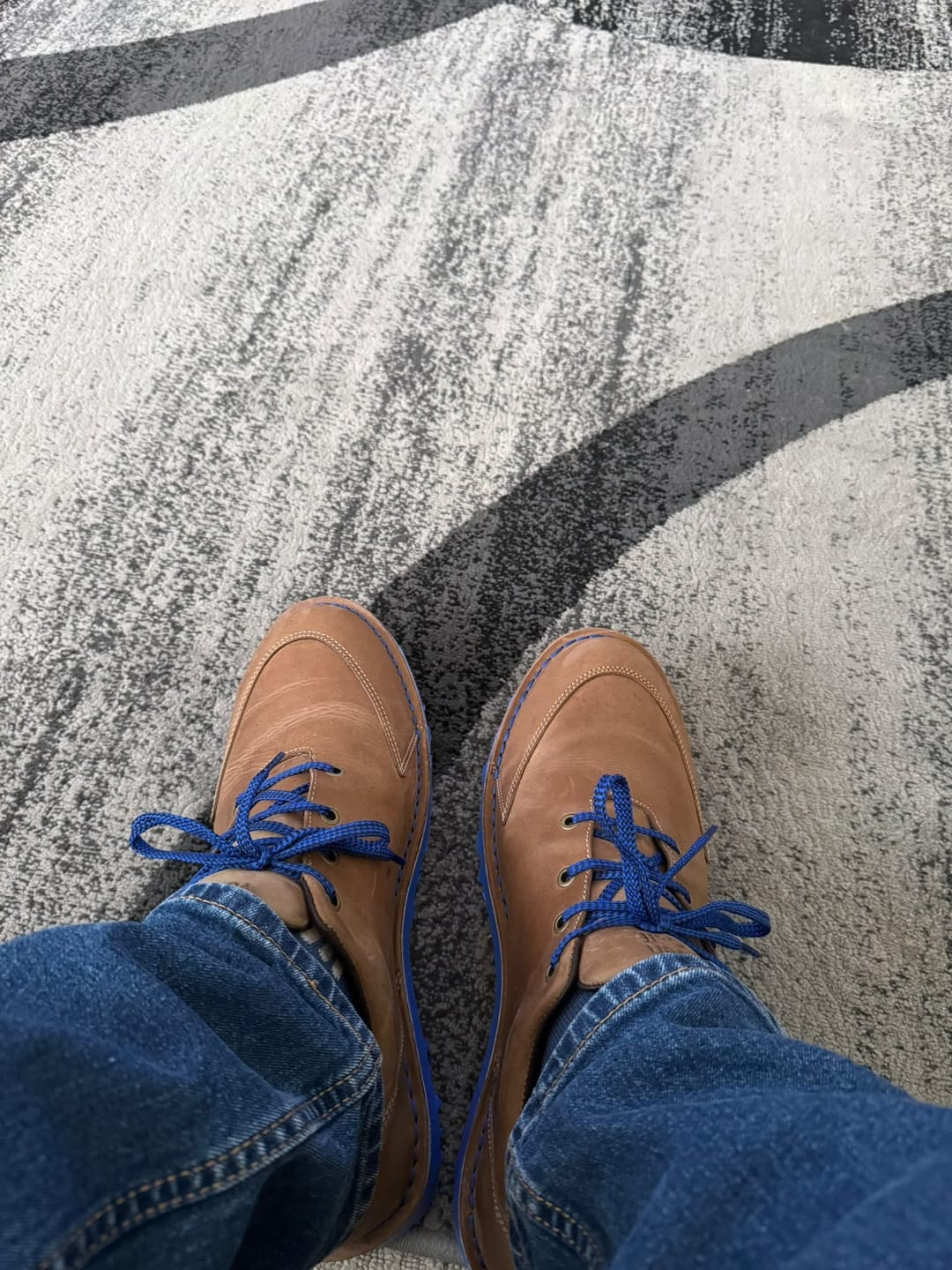 Customer photo review of Veldskoen J-Bay Loft Golf Shoe (Blue Sole)