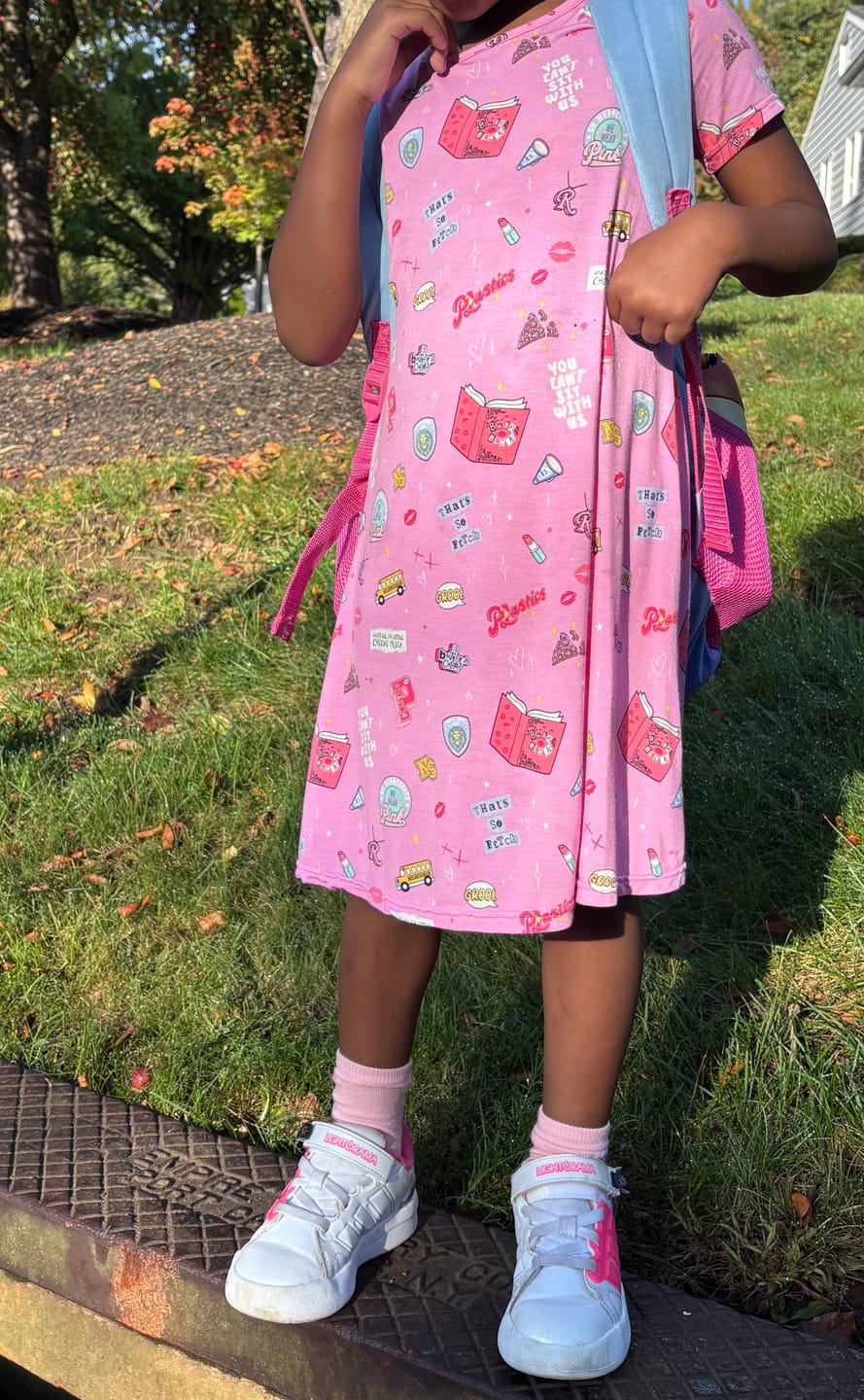 Customer photo review of Mean Girls: So Fetch Bamboo Girls' Short Sleeve Dress
