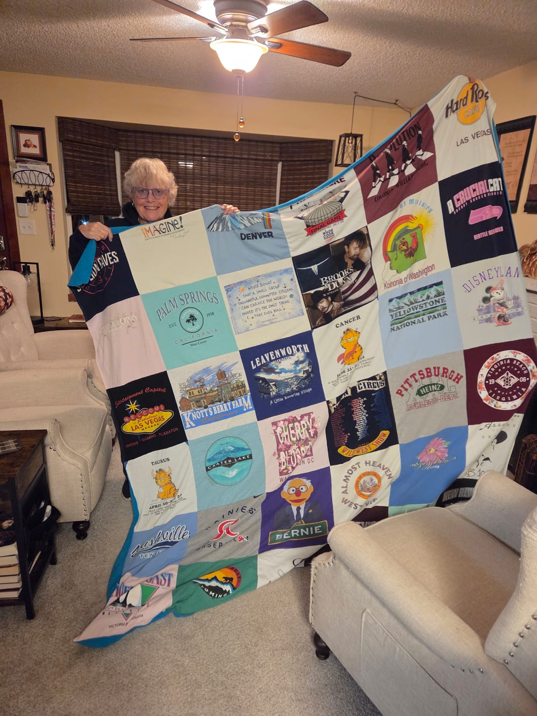 Customer photo review of Project Repat T-Shirt Quilt