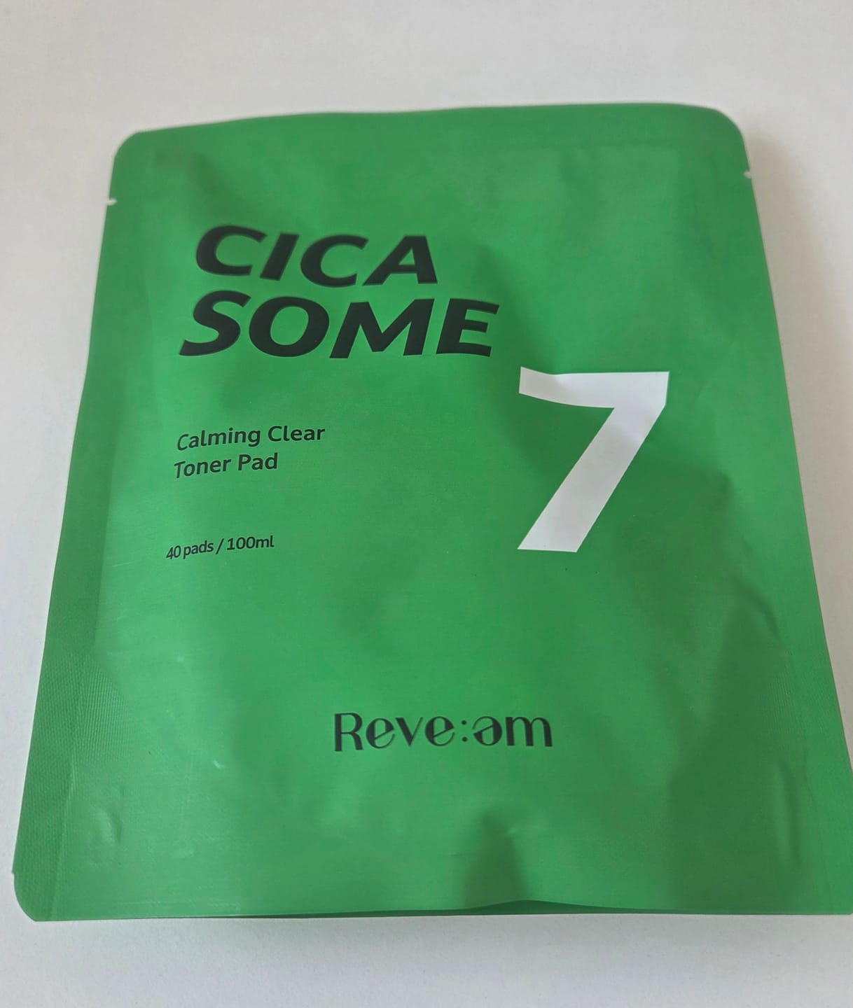 Customer photo review of Reve:am Cicasome Calming Clear Toner Pad 80 Pads