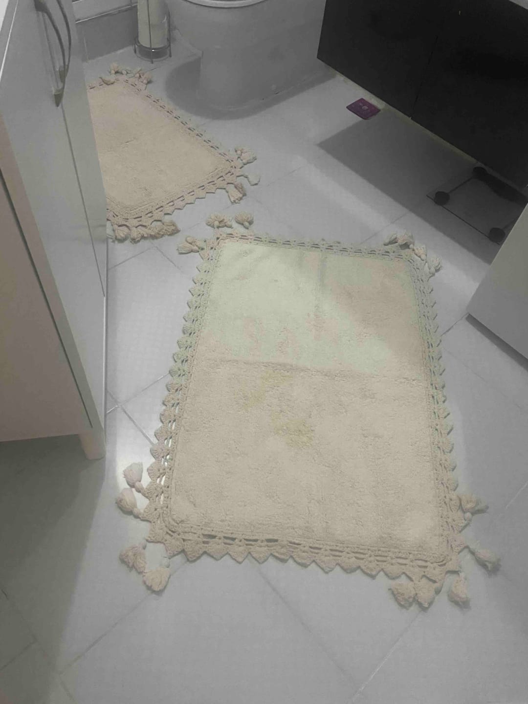 Customer photo review of Lorna 2’li Takım Banyo Paspası %100 Pamuk 40x60 + 60x90 Gri