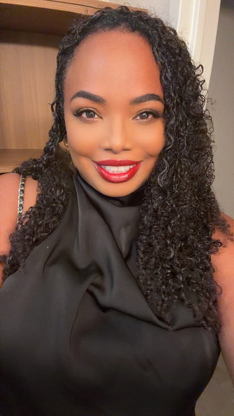 Customer photo review of #T1B/4/27/30 Mix Blend Water Curly Crochet Human Hair