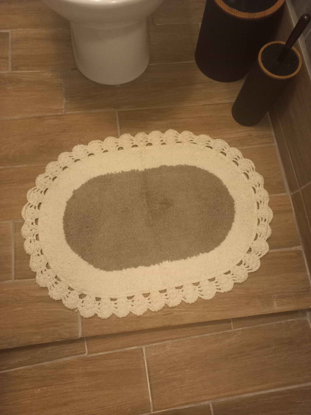 Customer photo review of Bianca 2’li Takım Banyo Paspası %100 Pamuk 40x60 + 60x90cm Kahverengi