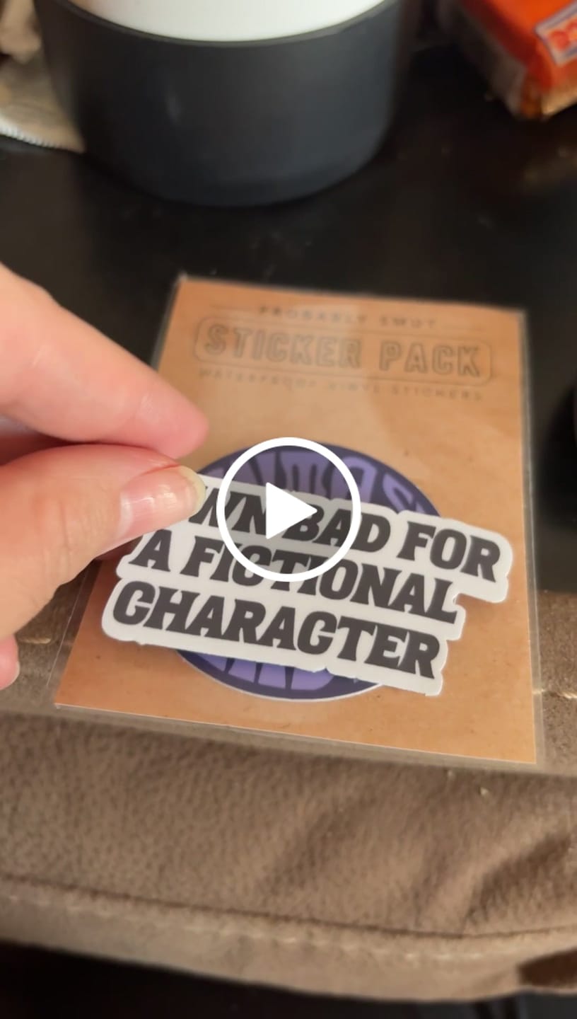 Customer video review of romantasy sticker pack special