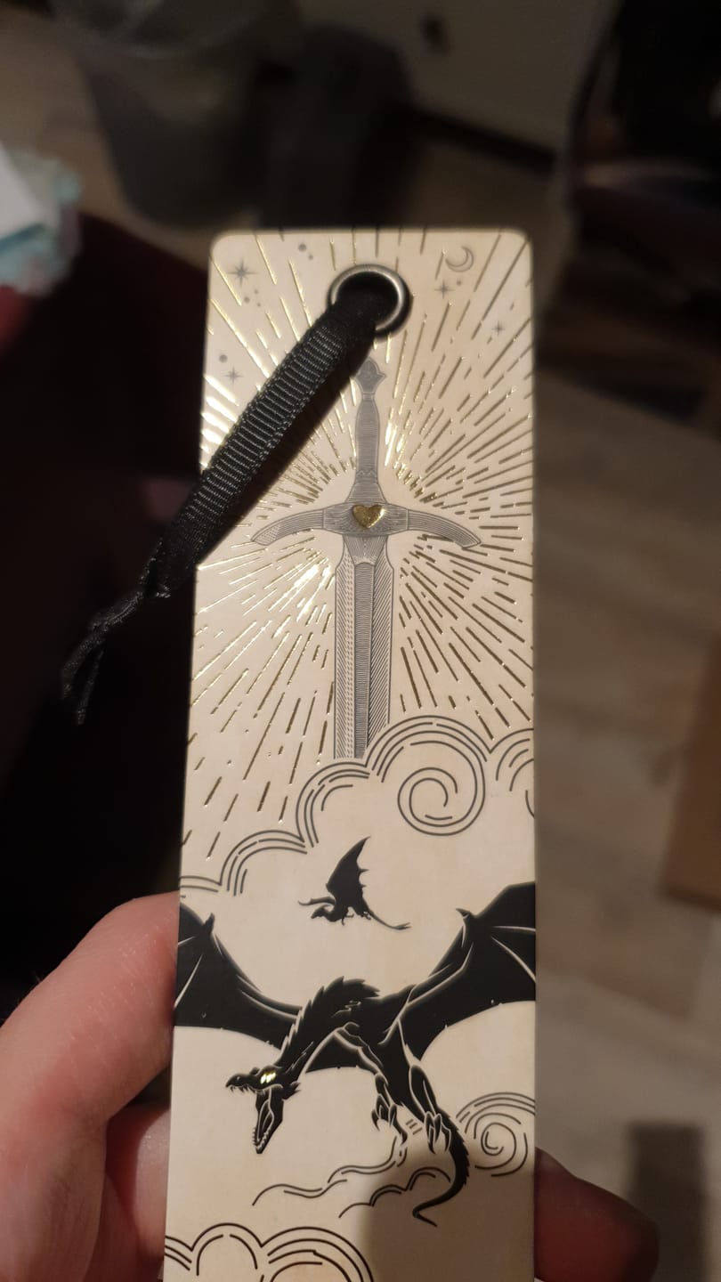 Customer photo review of Drachenschwert-Lesezeichen für Fantasy-Fans