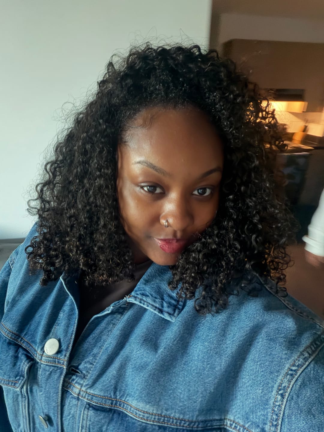 Customer photo review of BABY CURLY™ - 1b Raw Hair