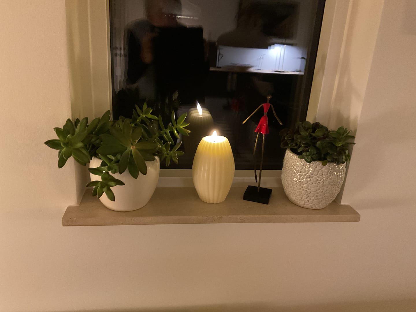 Customer photo review of LED Rillelys D 10 x H 15 cm Cream