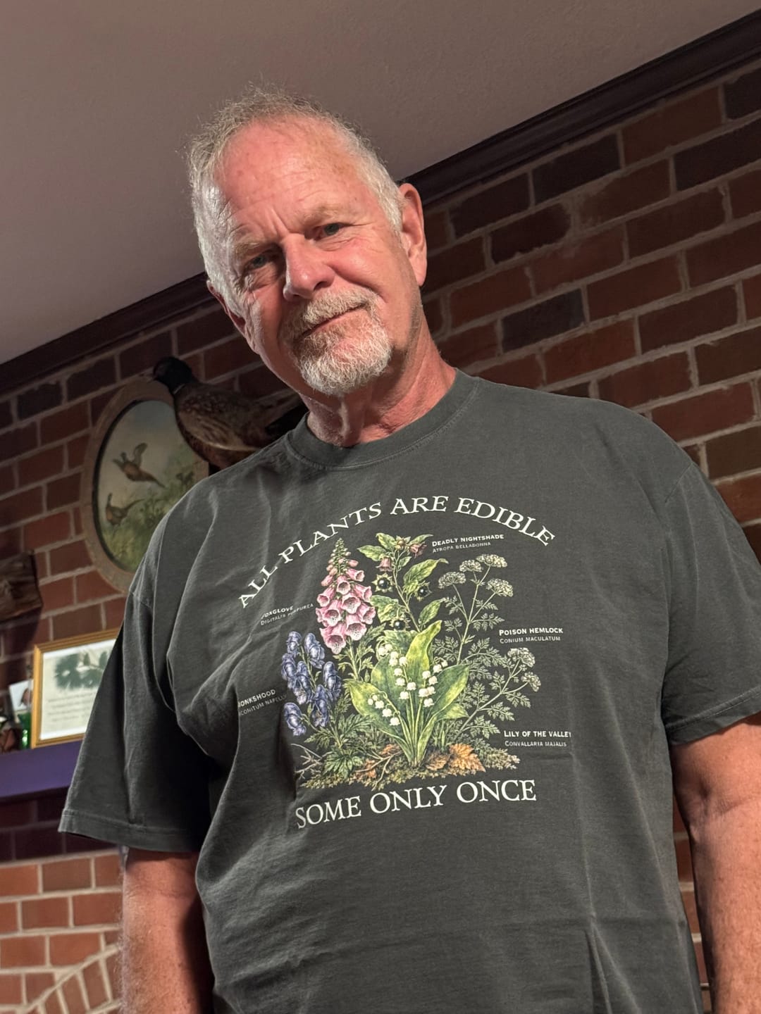 Customer photo review of All Plants Are Edible T-Shirt