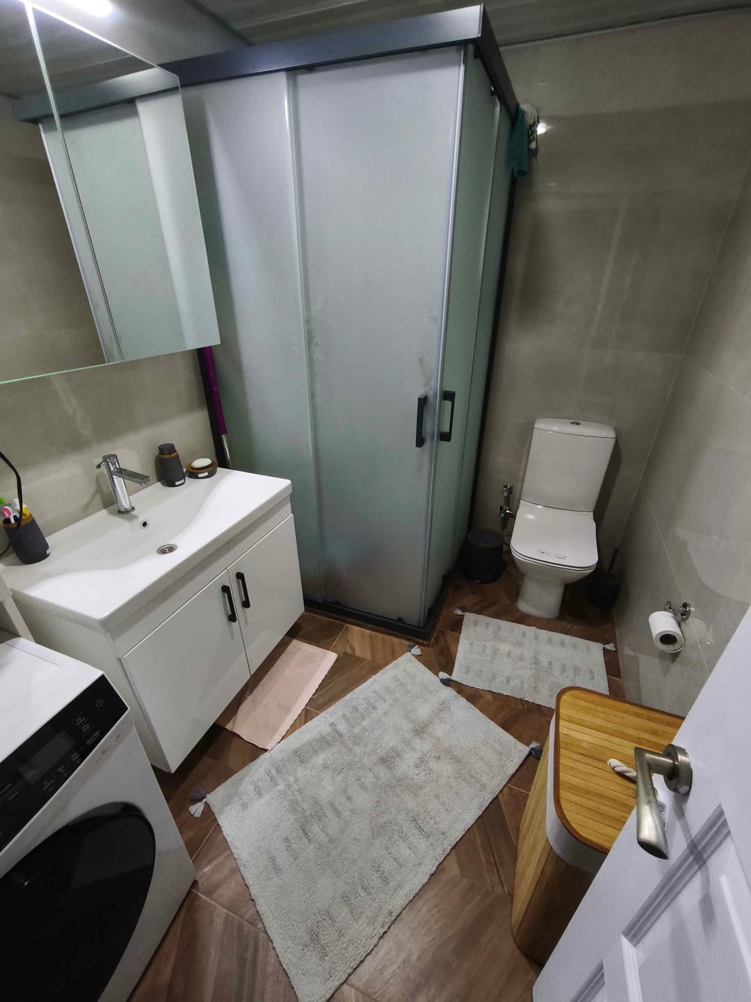 Customer photo review of Togo %100 Pamuk Püsküllü Banyo Paspası Ekru