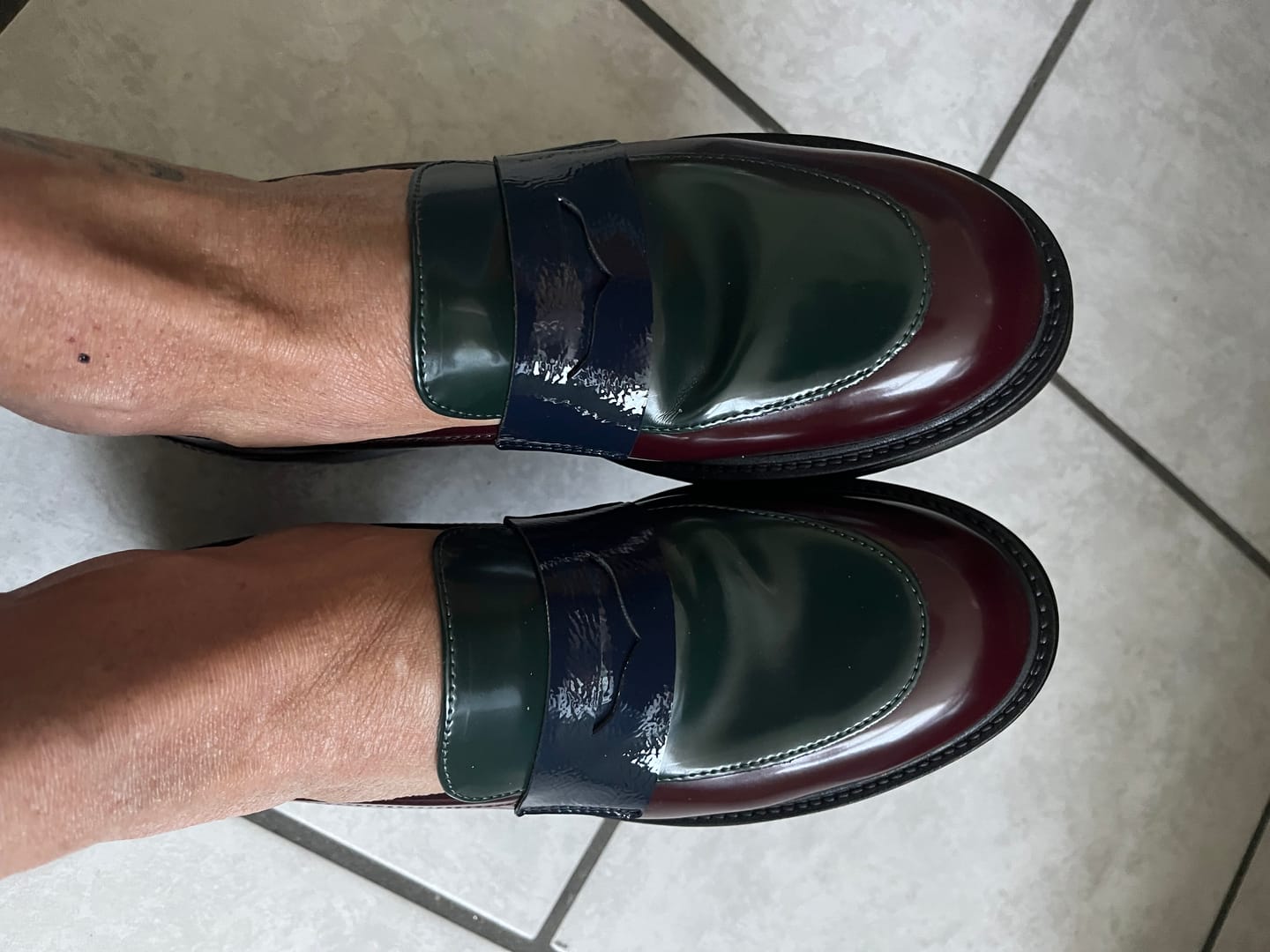 Customer photo review of MOCASSINO GRACE BORDEAUX MULTI