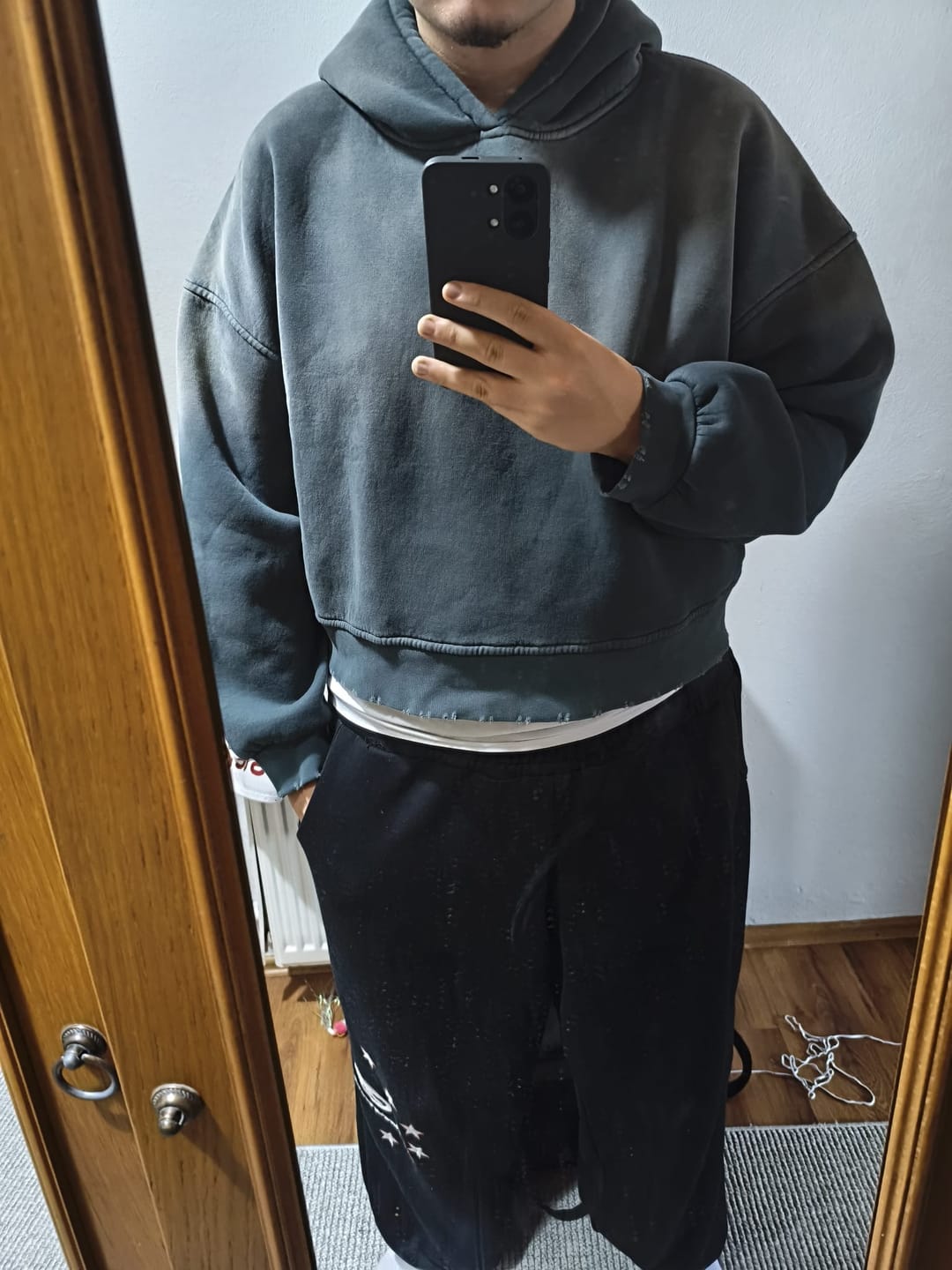 Customer photo review of JR Real Boxy Fit Acid Wash Hoodie