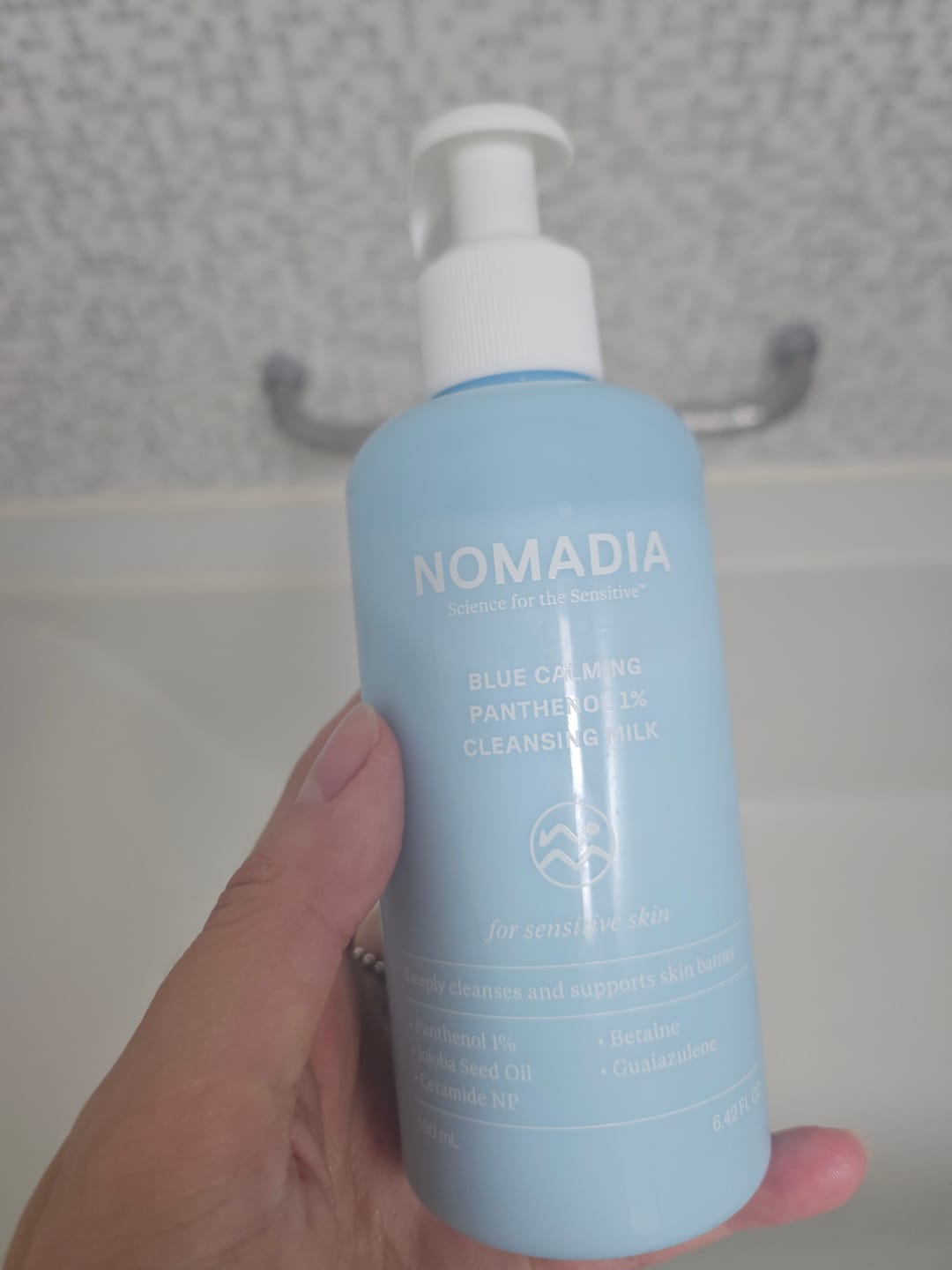 Customer photo review of Nomadia Blue Calming Panthenol 1% Cleansing Milk 190ml