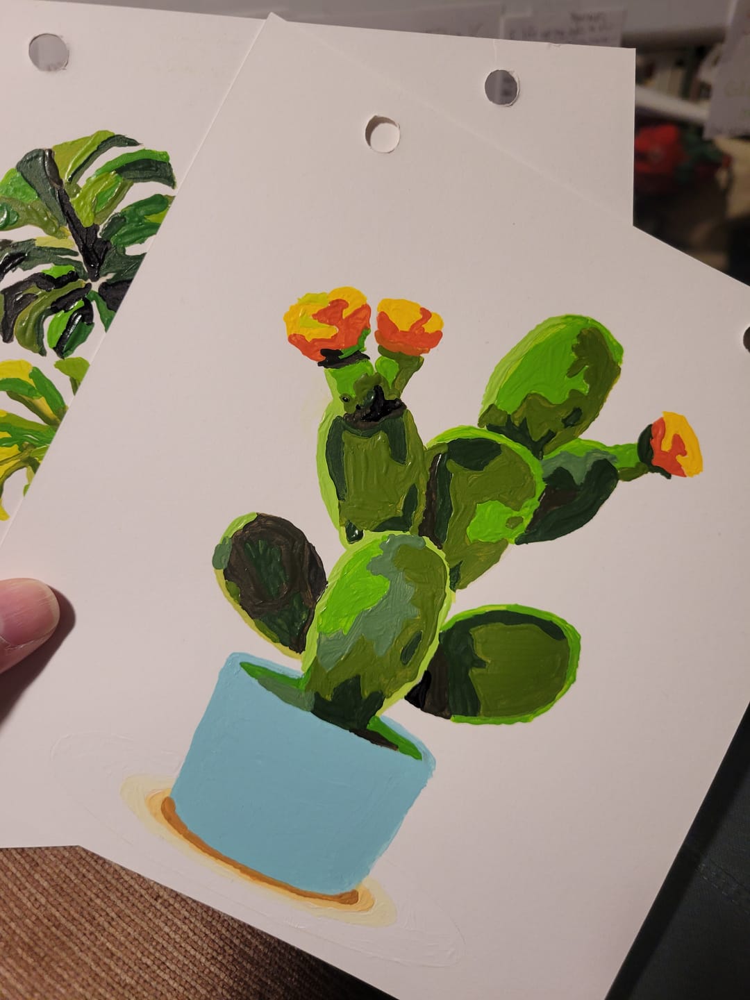Customer photo review of 2027 Paint by Numbers Desk Calendar | Plants Edition