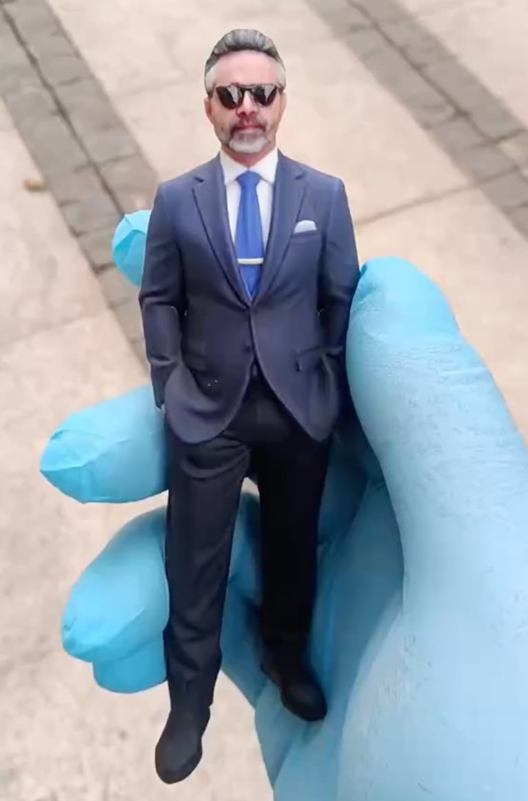 Customer photo review of Custom 3D Figurine — Solo Portrait