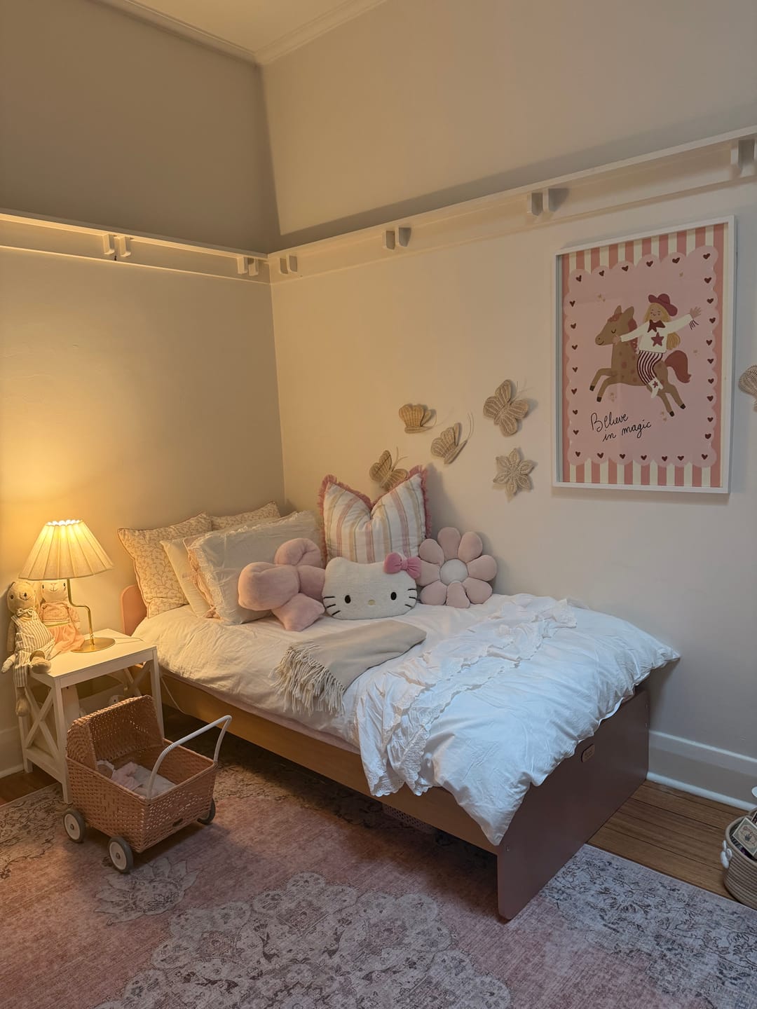 Customer photo review of Whimsical Horse – Nursery & kids wall art