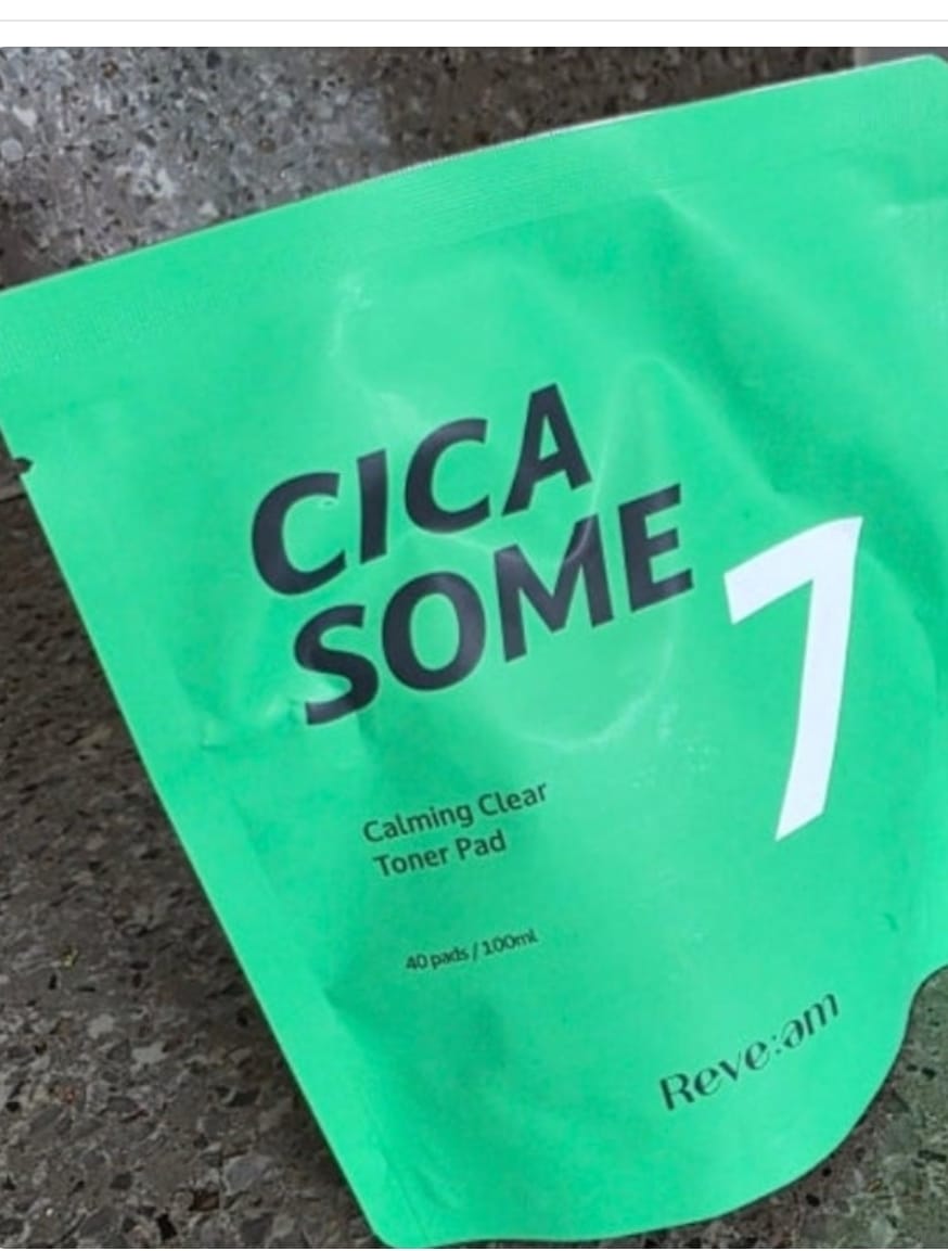 Customer photo review of Reve:am Cicasome Calming Clear Toner Pad 80 Pads