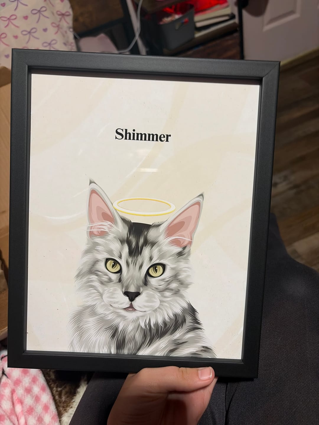 Customer photo review of Custom One Pet Portrait