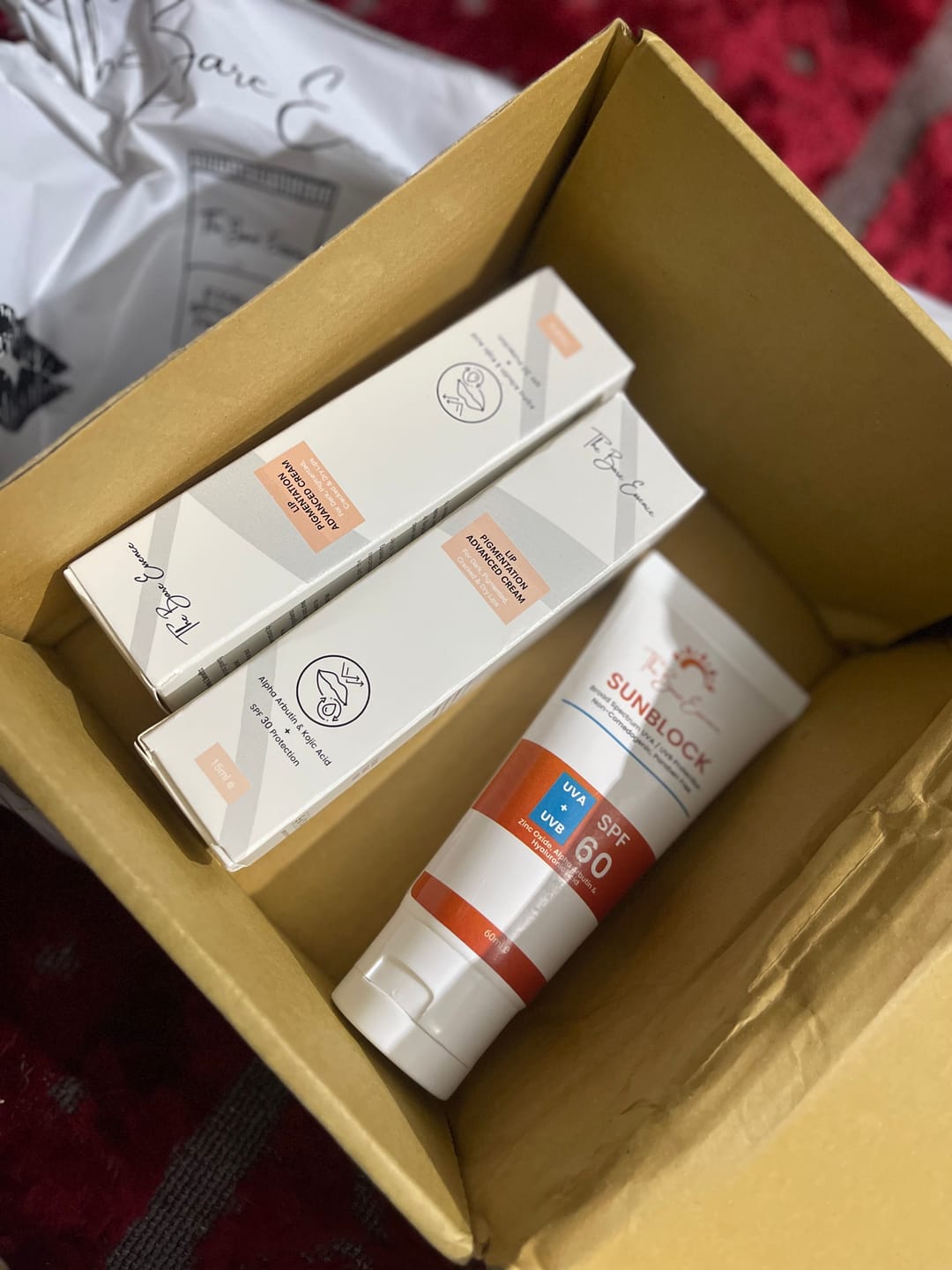 Customer photo review of Pack of 2 Lip Cream + FREE Sunblock