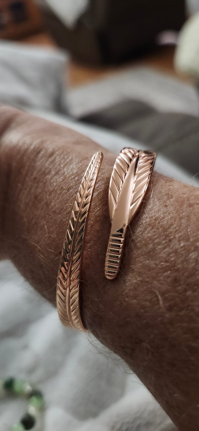 Customer photo review of Vera's Root Copper Bracelet