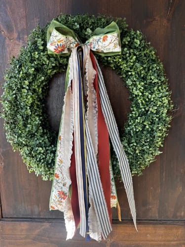Customer photo review of Forest Tapestry Wreath Ribbon