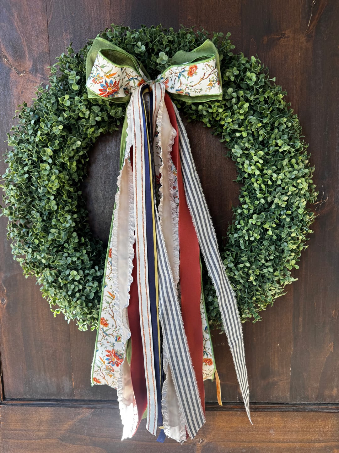 Customer photo review of Forest Tapestry Wreath Ribbon